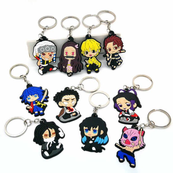 Custom Anime Silicone Keychain K01