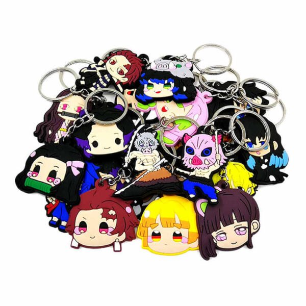 Custom Anime Silicone Keychain K01 - Image 3
