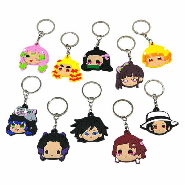 Custom Anime Silicone Keychain K01 - Image 4