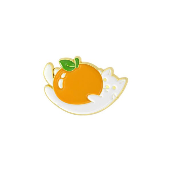 Cat Fruit Enamel Pins Custom Designs (3)